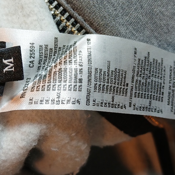 Diesel unisex off shoulder zippered Crewneck Sweater Size Medium - Picture 13 of 13